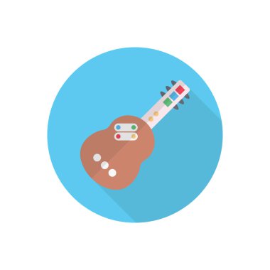 müzik vektörü düz renk simgesi