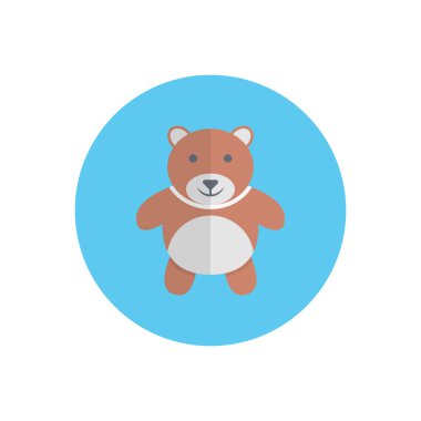 ayı vektörü düz renk simgesi