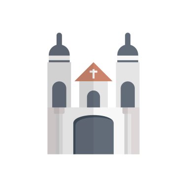 dünya vektörü düz renk simgesi