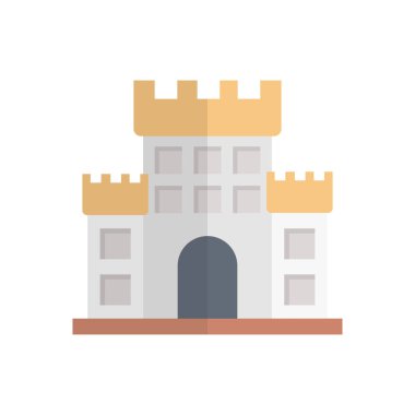 tarihsel vektör düz renk simgesi