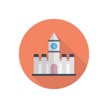 şehir simgesi düz renk simgesi