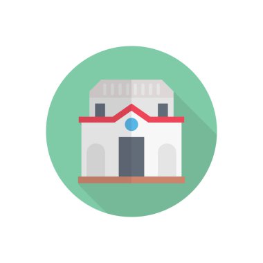 dünya vektörü düz renk simgesi