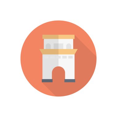 şehir simgesi düz renk simgesi