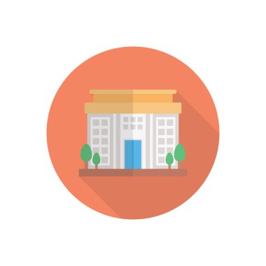 şehir simgesi düz renk simgesi