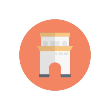 şehir simgesi düz renk simgesi