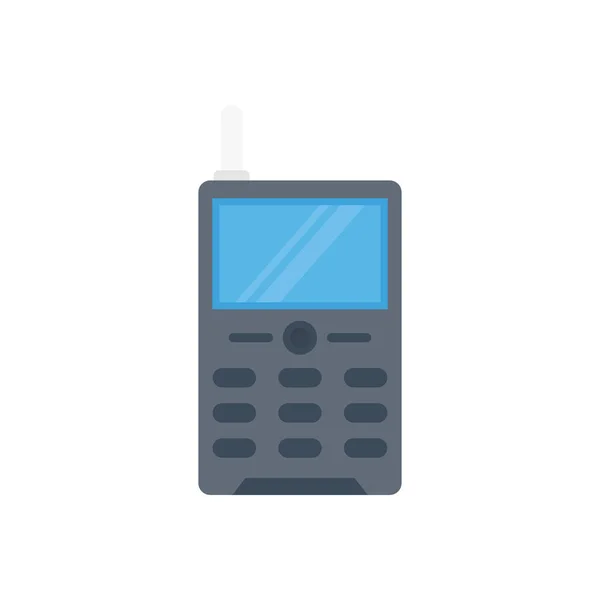 Телефон Вектор Плоский Колір Значок — стоковий вектор