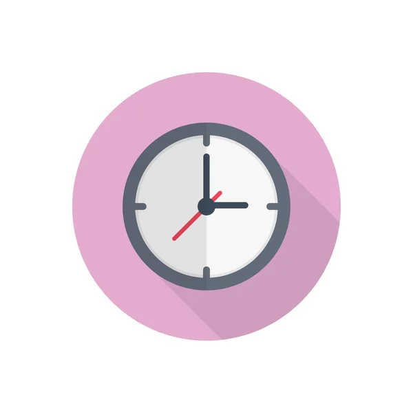 Reloj Vector Icono Color Plano — Archivo Imágenes Vectoriales