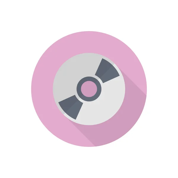 Dvd Vector Icono Color Plano — Archivo Imágenes Vectoriales