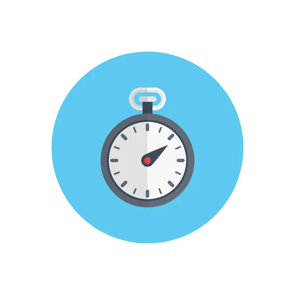 Countdown Vector Vlakke Kleur Pictogram — Stockvector