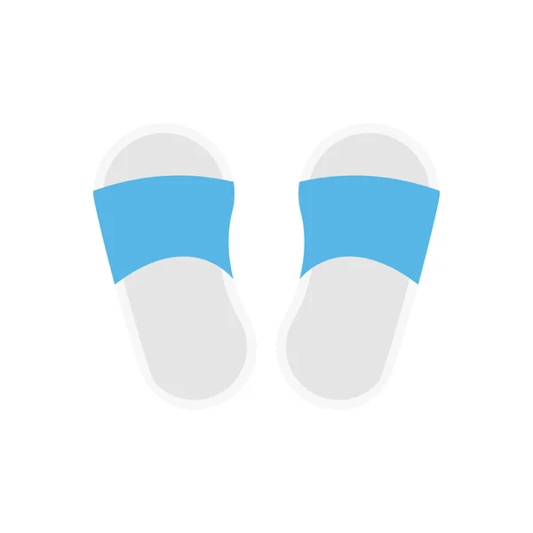 Flip Flop Vector Flat Color Icon — Stock Vector