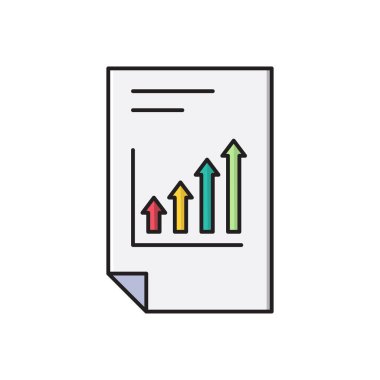 grafik vektör çizgisi düz simgesi