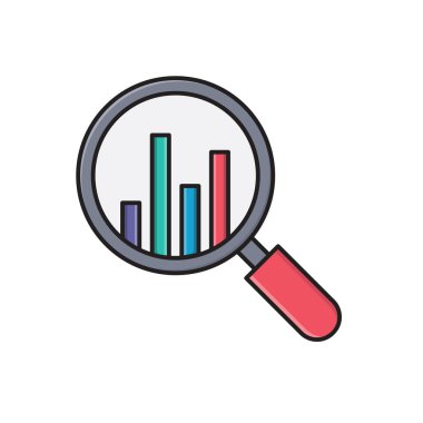 grafik vektör çizgisi düz simgesi