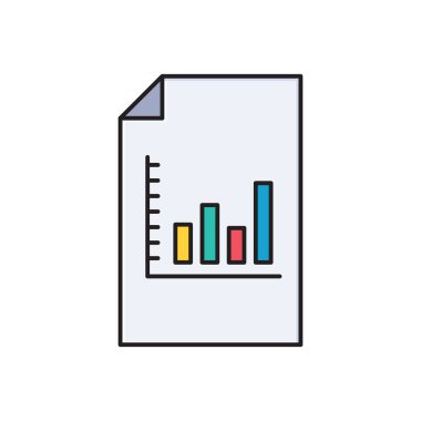 grafik vektör çizgisi düz simgesi