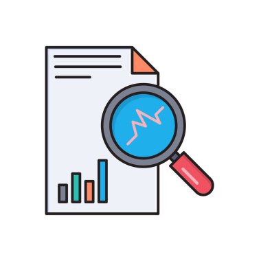 grafik vektör çizgisi düz simgesi