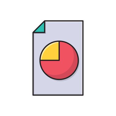 sayfa vektör çizgisi düz simgesi