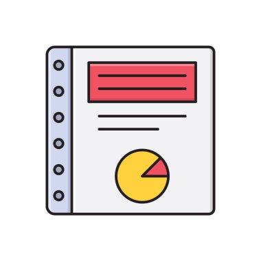 grafik vektör çizgisi düz simgesi