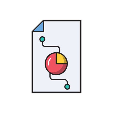 grafik vektör çizgisi düz simgesi