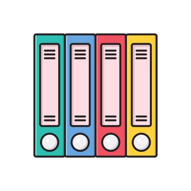 dosya vektör çizgisi düz simgesi