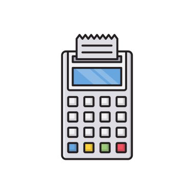 alıcı vektör çizgisi düz simgesi