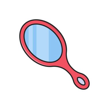 makyaj vektör çizgisi düz simgesi