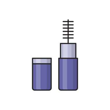 makyaj vektör çizgisi düz simgesi