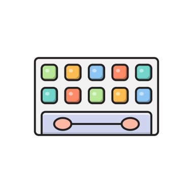 güzellik vektör çizgisi düz simgesi