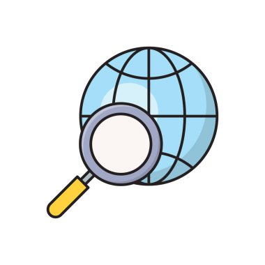 genel vektör çizgisi düz simgesi