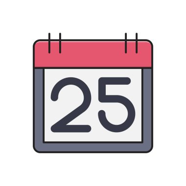 tarih vektör çizgisi düz simgesi