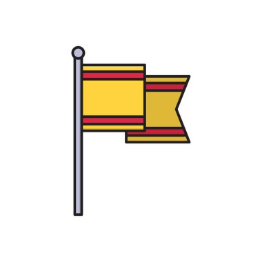 başarı vektör çizgisi düz simgesi