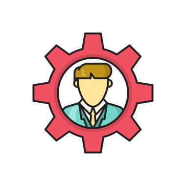 vektör çizgisi düz simgesini ayarla