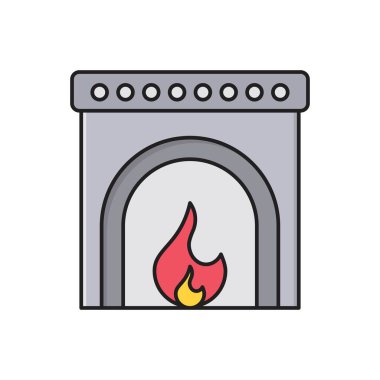 Baca vektör çizgisi düz simgesi