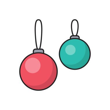 dekorasyon vektör çizgisi düz simgesi