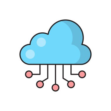 hesaplama vektör çizgisi düz simgesi