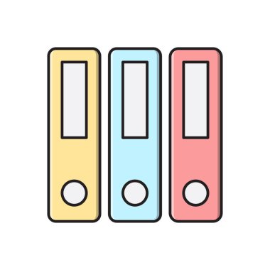 Dizin vektör çizgisi düz simgesi