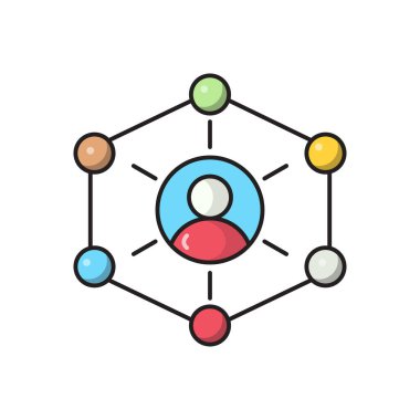 hesap vektör çizgisi düz simgesi