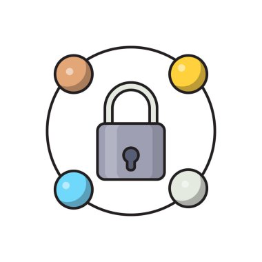 paylaşım vektör çizgisi düz simgesi