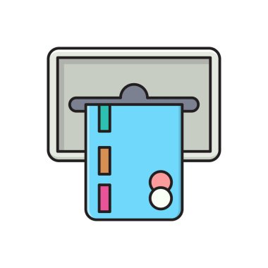 vektör çizgisi düz simgesini geri çek