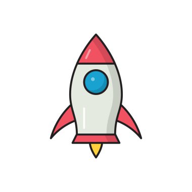 iş vektör çizgisi düz simgesi