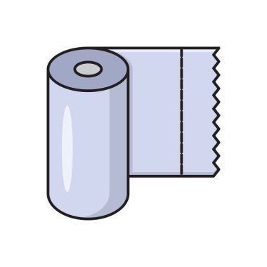 vektör düz çizgi simgesini yuvarla