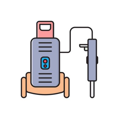 Daha temiz vektör düz çizgi simgesi