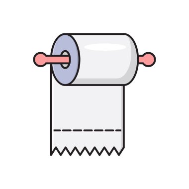 vektör düz çizgi simgesini yuvarla