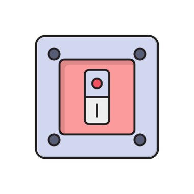 vektör düz çizgi simgesinde