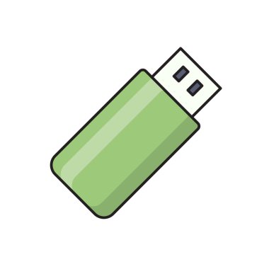 depolama vektörü düz çizgi simgesi