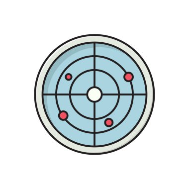 vektör düz çizgi simgesini tara