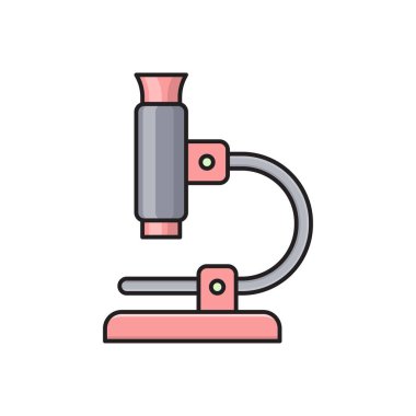 lab vektör düz çizgi simgesi