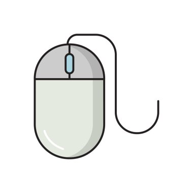 Tıklama vektörü düz çizgi simgesi