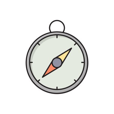 navigasyon vektörü düz çizgi simgesi