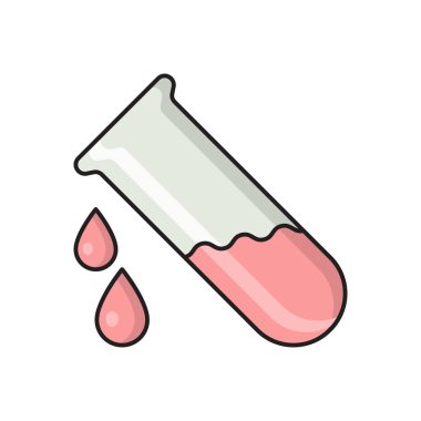 tüp vektör düz çizgi simgesi