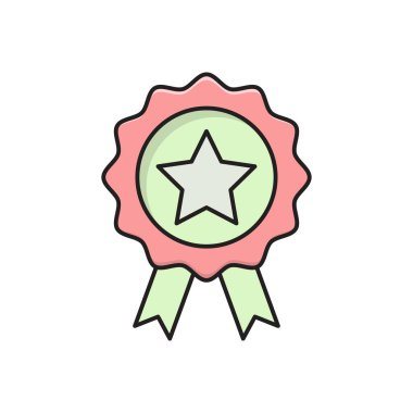 kalite vektör düz çizgi simgesi