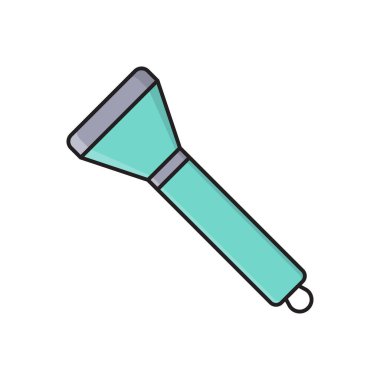 ışık vektörü düz çizgi simgesi